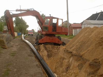 Строительство нового водовода в Шумерле завершается.